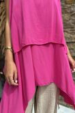 The Bertie Two Piece Layer Top Hot Pink